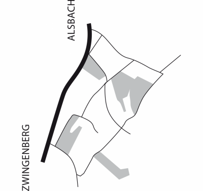 Weinlage Alsbacher Schöntal - Plan
