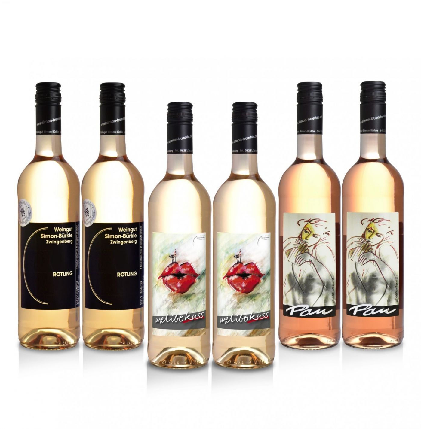 Genusspaket Rosé: 6 Flaschen