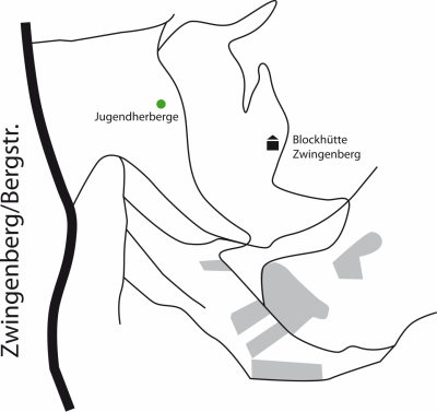 Weinlage Zwingenberger Steingeröll - Plan